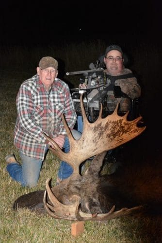 Dustin Matthews & Grandfather With Bull Moose